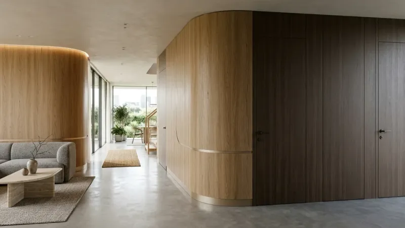 Comparison between PVC membrane foils and natural wood veneers for door manufacturing