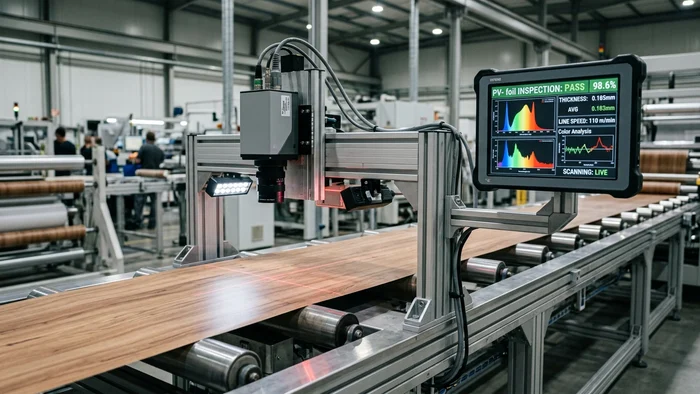 Color spectrometer and delta-E inspection under standardized D65 lighting