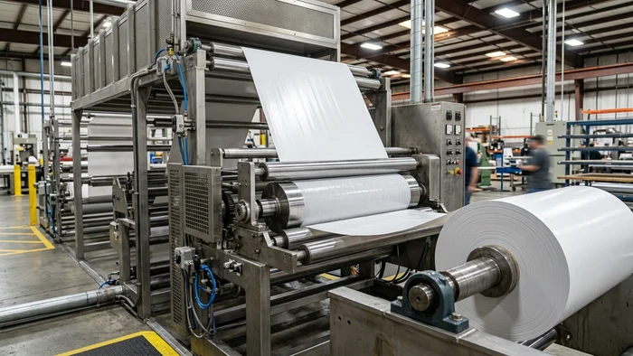 Thermal conditioning line ensuring dimensional foil stability