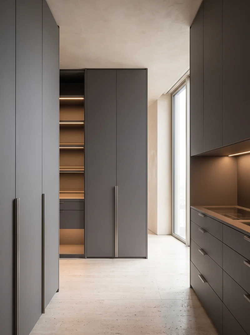 Agencement intérieur et rangements sur mesure en film Atlantique