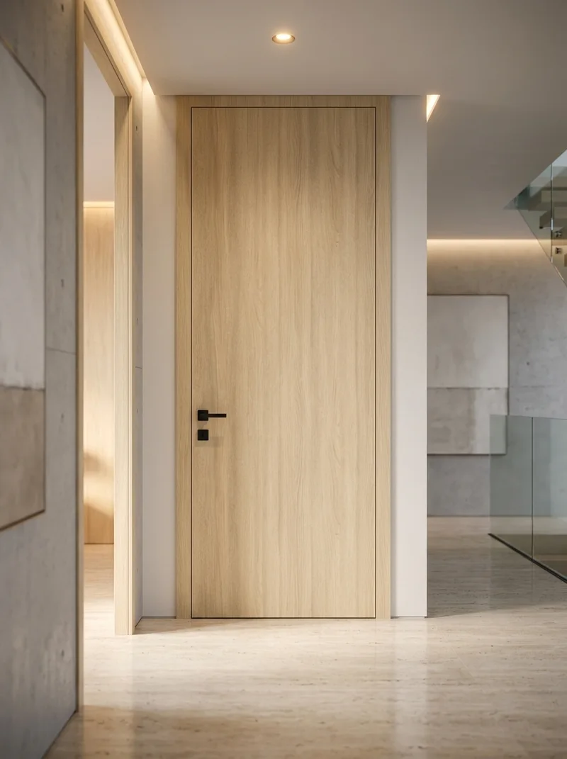 Carona Walnut foil applied on thermoformed interior door