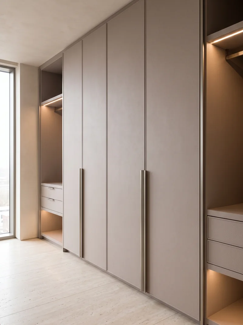 Agencement intérieur et rangements sur mesure en film Cacao